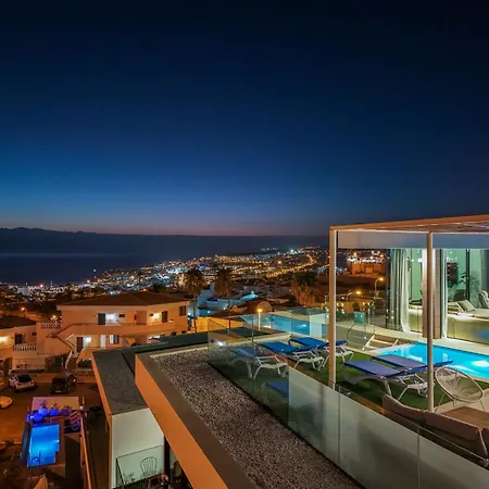 B With Priv, Heated Pool And Ocean View The View Tenerife * Адехе