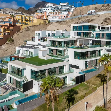 B With Priv, Heated Pool And Ocean View The View Tenerife 别墅 阿德耶